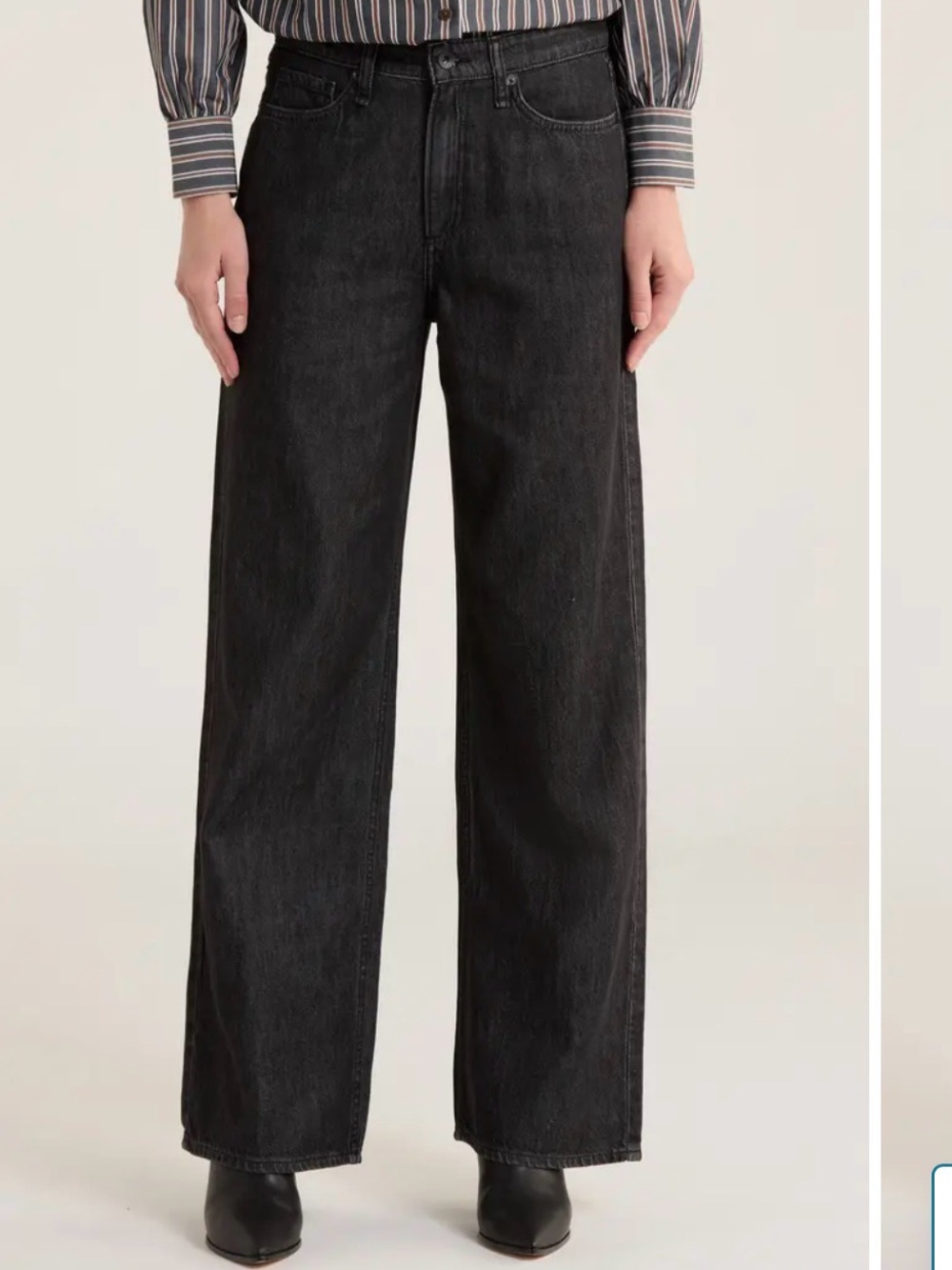 Rag & Bone Lori Mid Rise Wide Leg Jeans Size 29